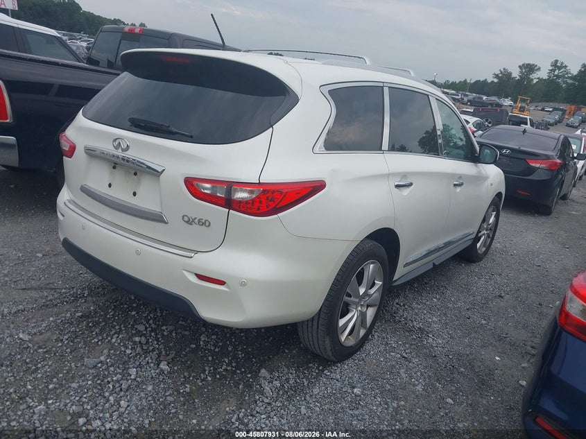Vin: 5n1al0mmxfc540774, lot: 46306777, infiniti qx60 20154