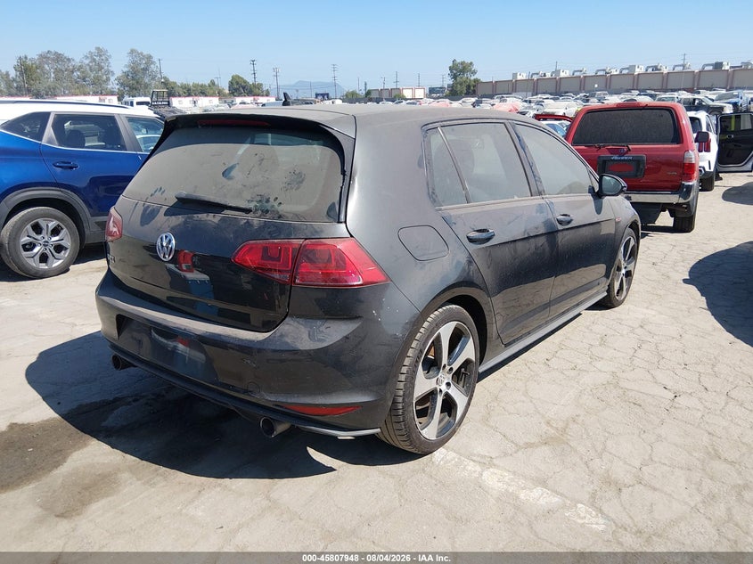 Vin: 3vw5t7au2gm048238, lot: 46306794, volkswagen golf gti s 4-door 20164