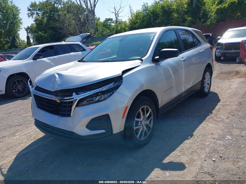 Vin: 3gnaxsev4ns163242, lot: 46306848, chevrolet equinox awd ls 20222