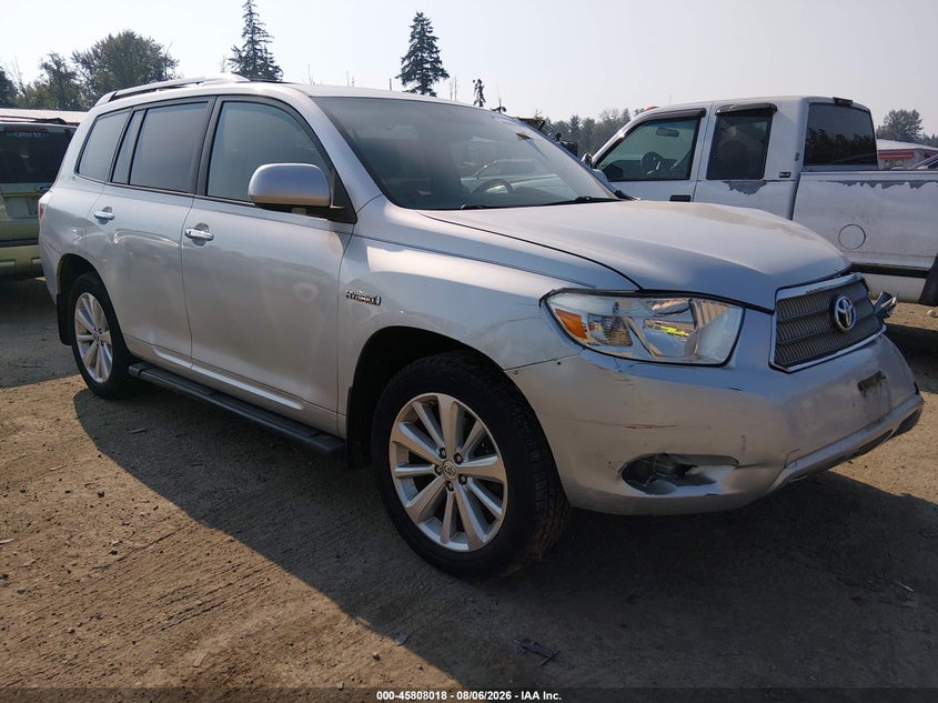 TOYOTA HIGHLANDER HYBRID 2008 VIN JTEEW44A282001998