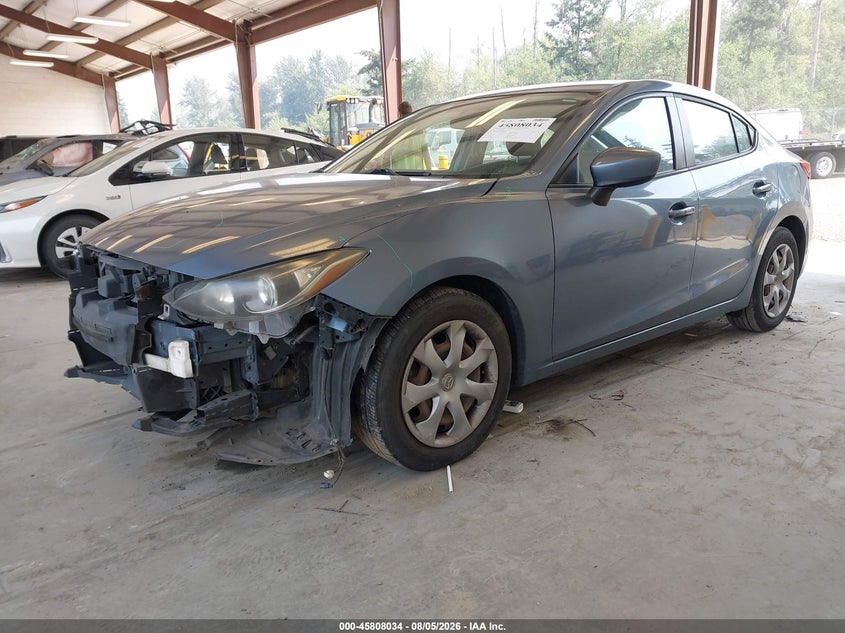 Vin: jm1bm1u73e1166993, lot: 46306879, mazda mazda3 i sport 20142