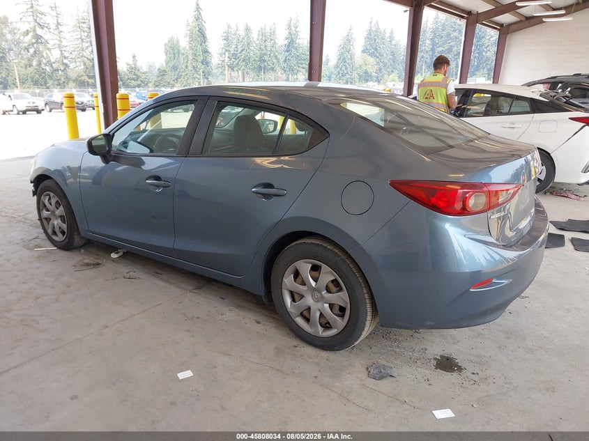 Vin: jm1bm1u73e1166993, lot: 46306879, mazda mazda3 i sport 20143