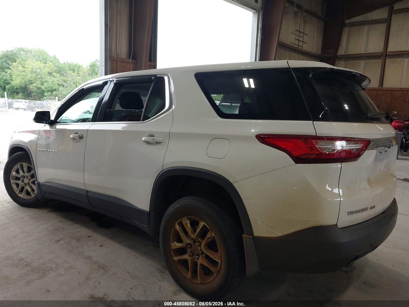 Vin: 1gnevfkw6kj107148, lot: 46306897, chevrolet traverse ls 20193