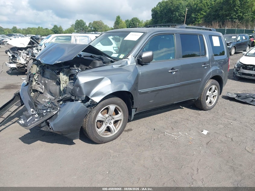 Vin: 5fnyf4h5xdb014455, lot: 46306911, honda pilot ex-l 20132