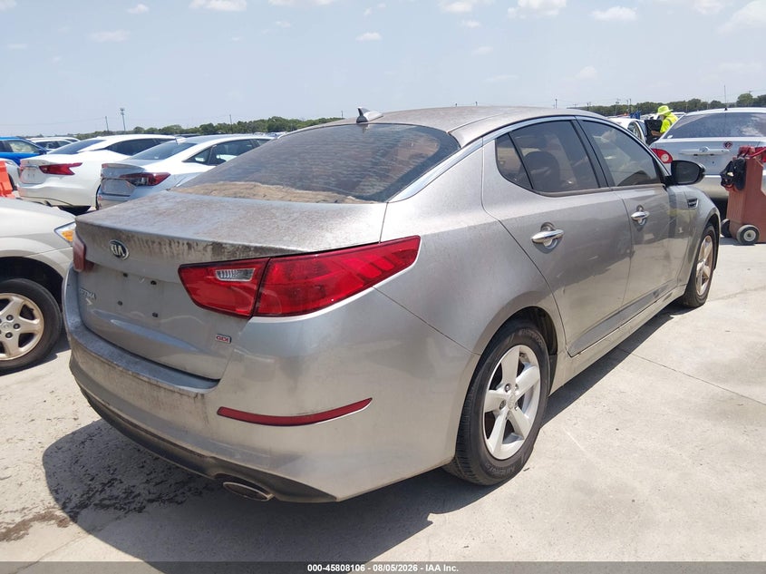 Vin: knagm4a79f5584574, lot: 46306952, kia optima lx 20154