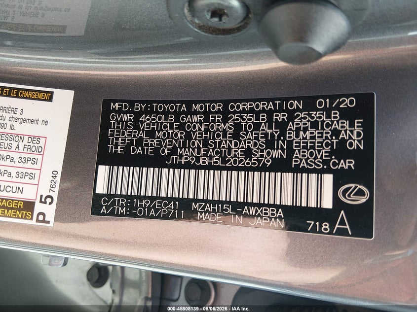 LEXUS UX 250H - zdjęcie 9