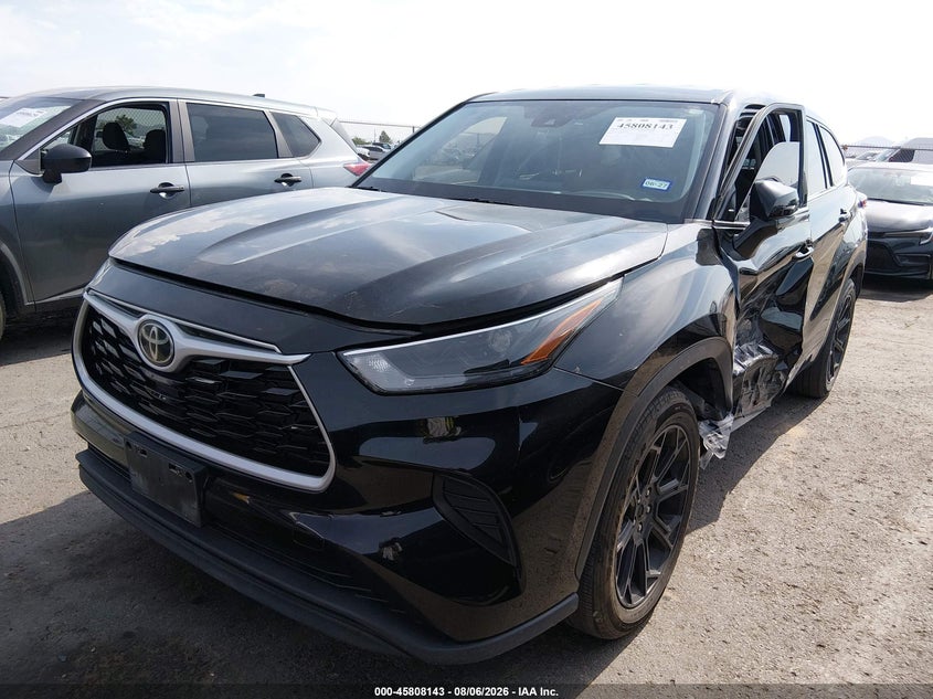 Vin: 5tdczrah3ns552382, lot: 46306989, toyota highlander l 20222
