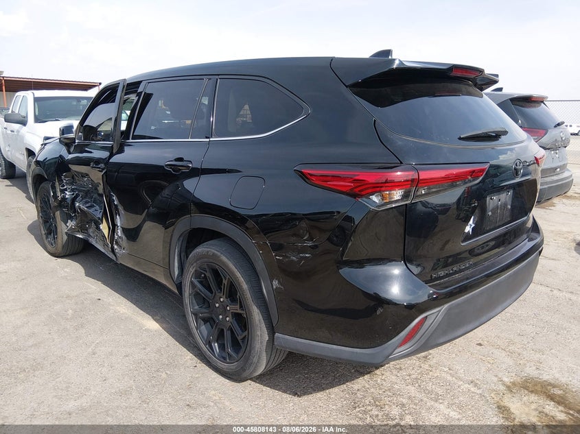 Vin: 5tdczrah3ns552382, lot: 46306989, toyota highlander l 20223
