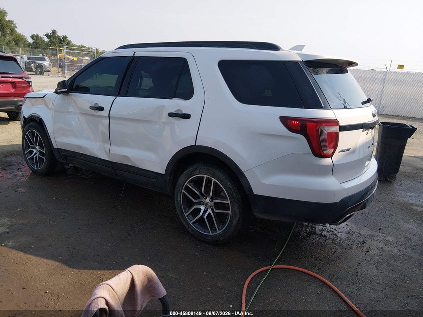 Vin: 1fm5k8gt9ggd02589, lot: 46306995, ford explorer sport 20163