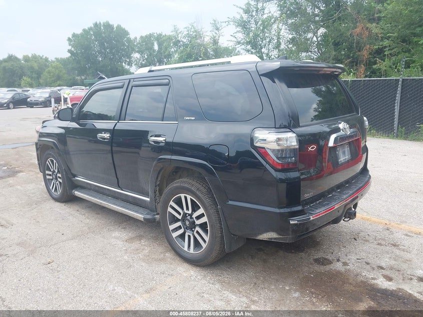 Vin: jtebu5jr6j5585366, lot: 46307083, toyota 4runner limited 20183