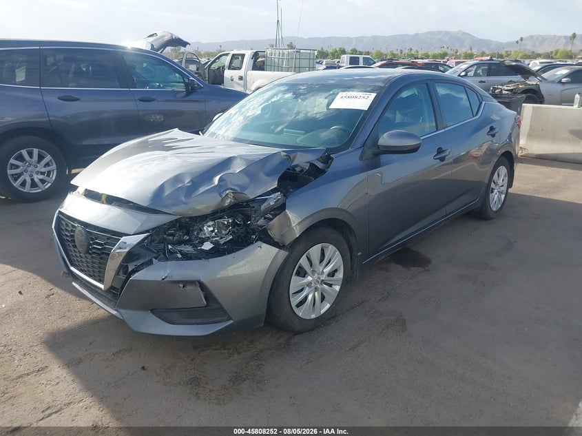 Vin: 3n1ab8bv9ny240606, lot: 46307098, nissan sentra s xtronic cvt 20222