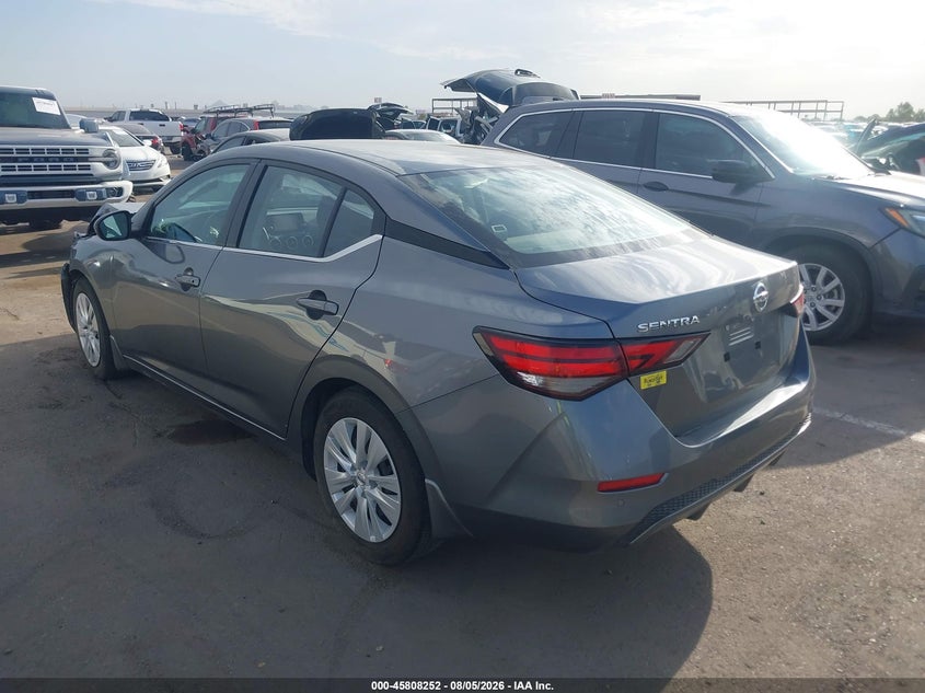 Vin: 3n1ab8bv9ny240606, lot: 46307098, nissan sentra s xtronic cvt 20223
