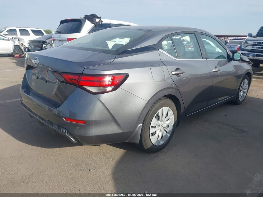 Vin: 3n1ab8bv9ny240606, lot: 46307098, nissan sentra s xtronic cvt 20224