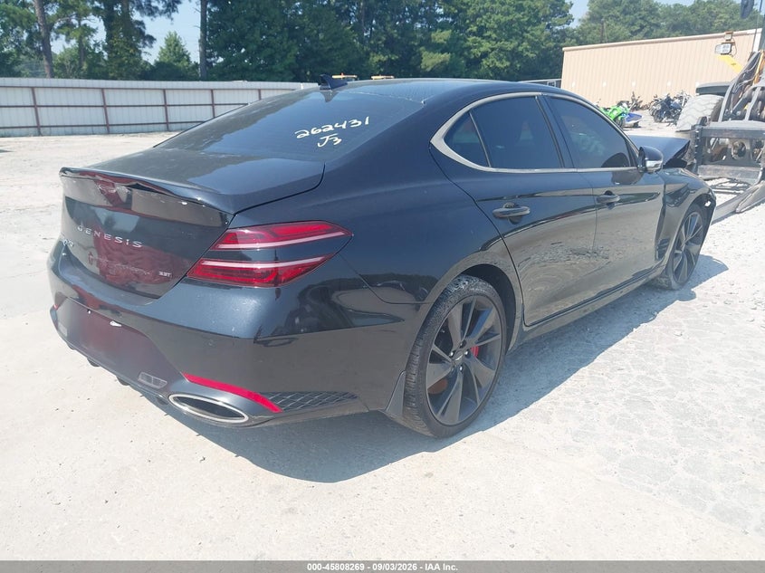 Vin: kmtg54te8nu083824, lot: 46307115, genesis g70 3.3t rwd 20224