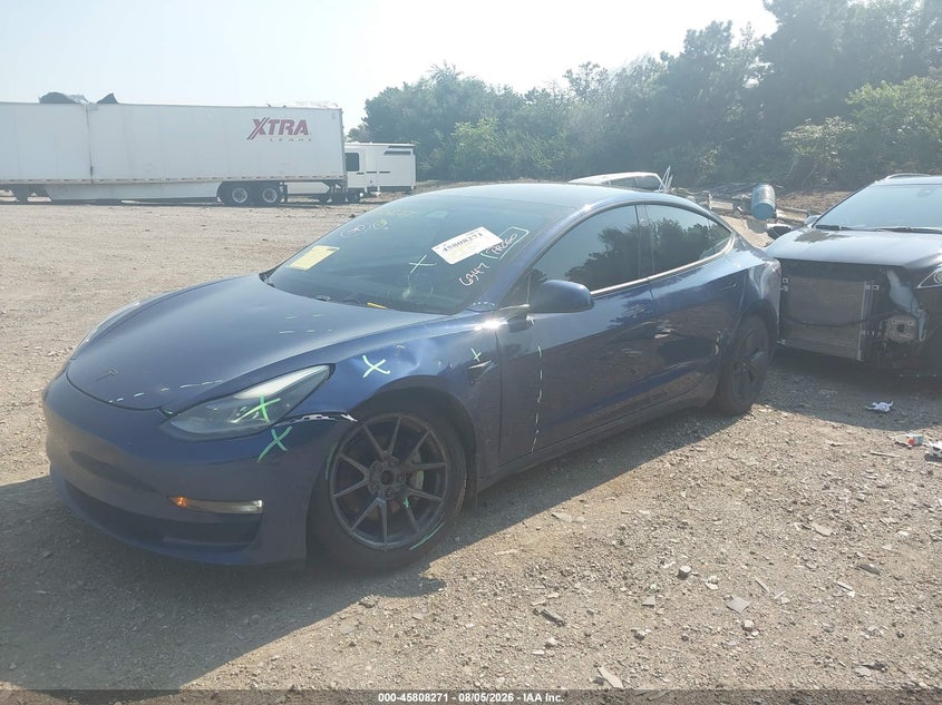 2021 Tesla Model 3, Left Front, IAAI, VIN 5YJ3E1EB7MF978940 — photo 2