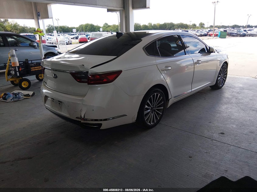 Vin: knalc4j13h5084815, lot: 46307159, kia cadenza premium 20174