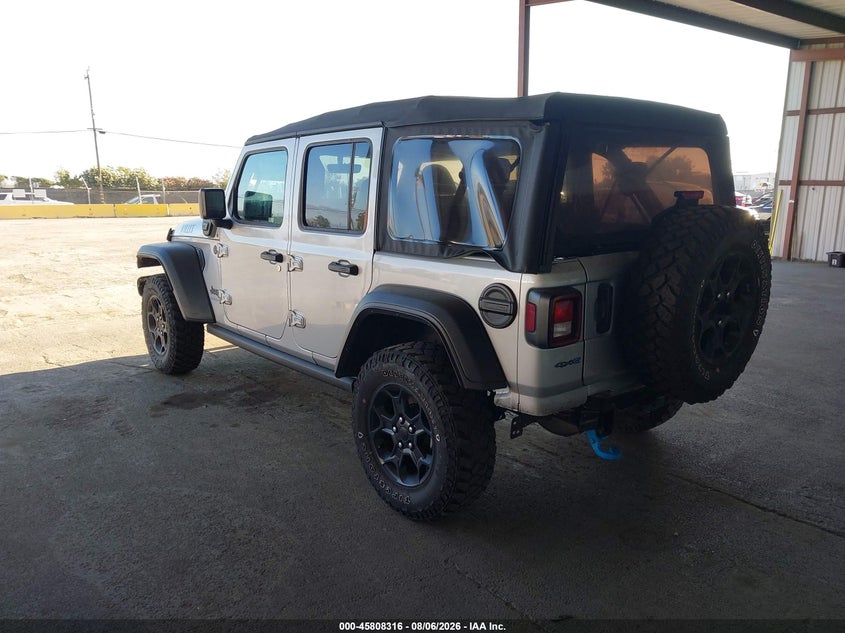 Vin: 1c4jjxn67pw691025, lot: 46307162, jeep wrangler 4xe 4x4 20233