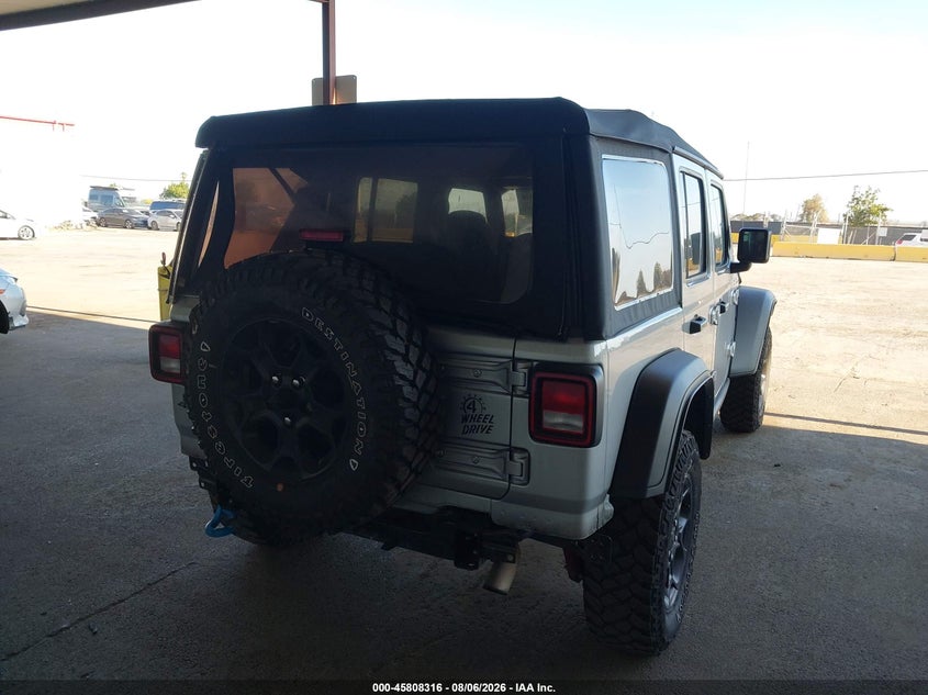 Vin: 1c4jjxn67pw691025, lot: 46307162, jeep wrangler 4xe 4x4 20234