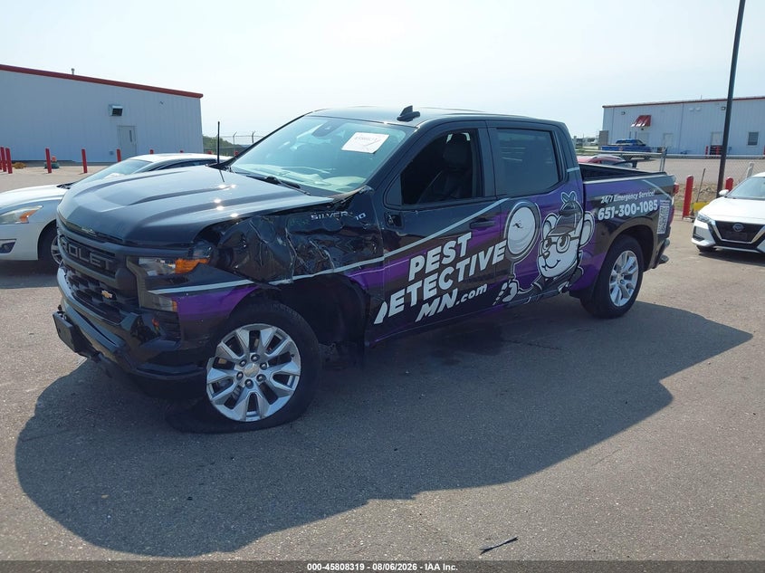 Vin: 1gcpdbekxrz171369, lot: 46307165, chevrolet silverado 1500 4wd  short bed custom 20242
