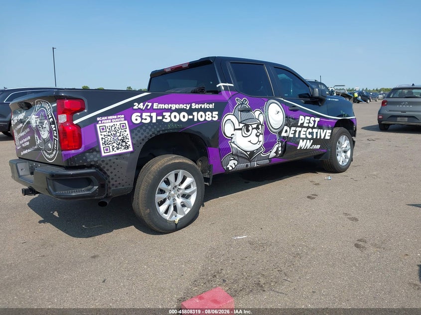 Vin: 1gcpdbekxrz171369, lot: 46307165, chevrolet silverado 1500 4wd  short bed custom 20244