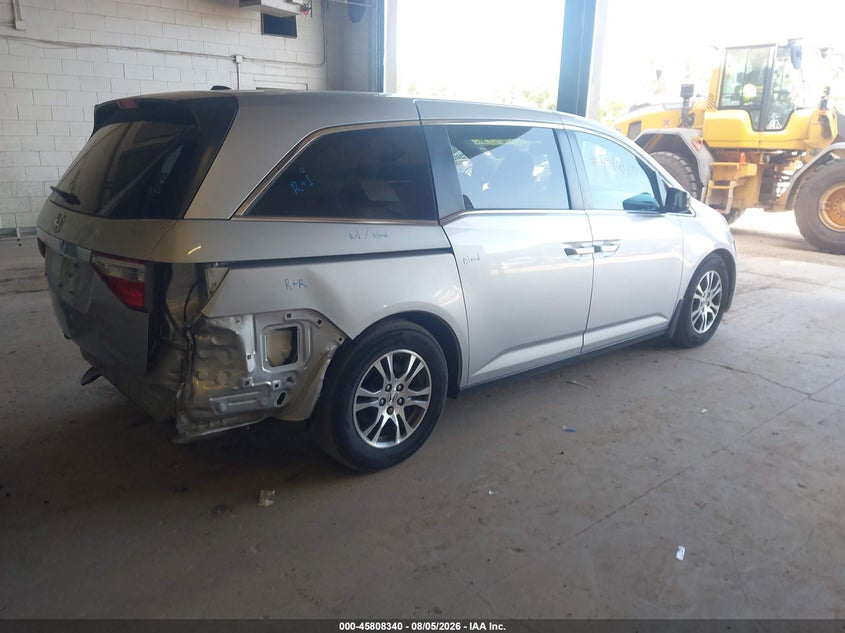 Vin: 5fnrl5h63db074363, lot: 46307186, honda odyssey ex-l 20134