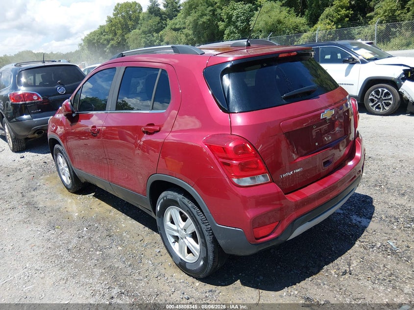 Vin: 3gncjpsb7jl378264, lot: 46307191, chevrolet trax lt 20183
