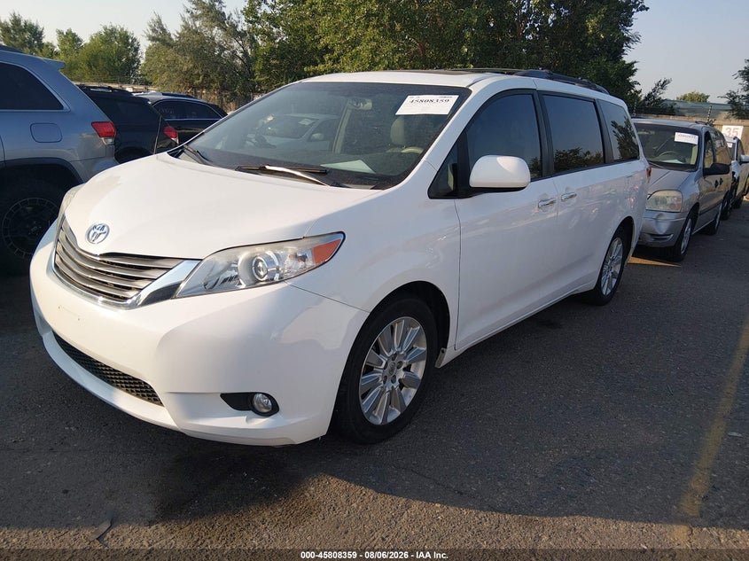 Vin: 5tddk3dc6es087540, lot: 46307205, toyota sienna xle 7 passenger 20142