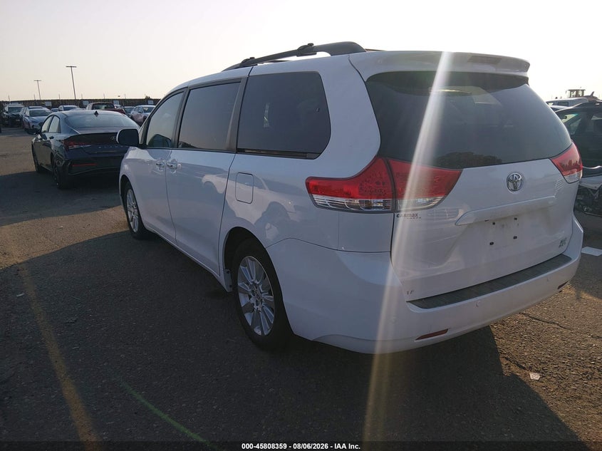 Vin: 5tddk3dc6es087540, lot: 46307205, toyota sienna xle 7 passenger 20143