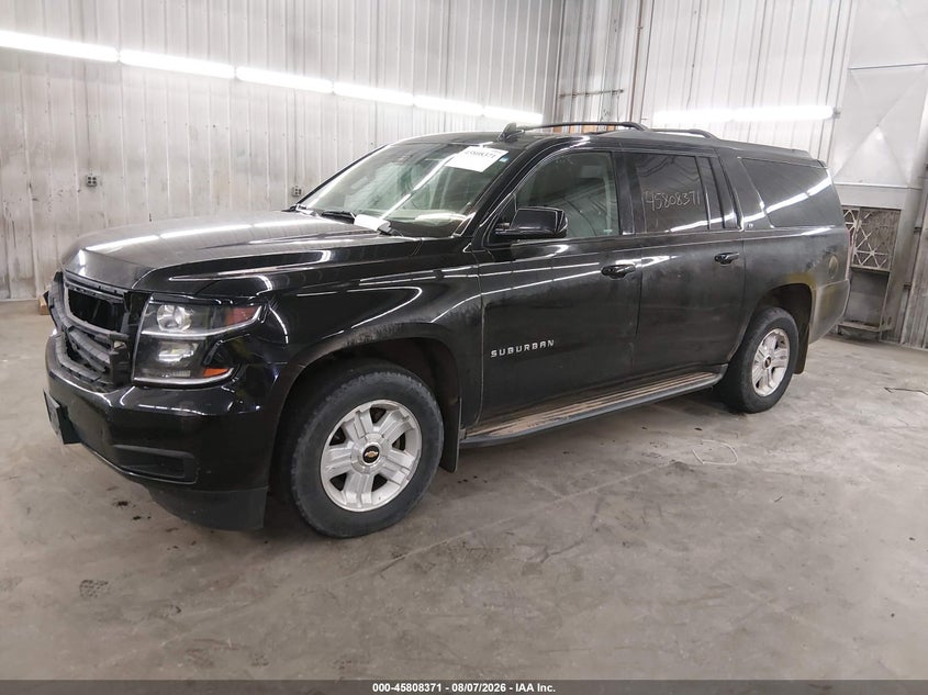 Vin: 1gnskhkc9gr447593, lot: 46307217, chevrolet suburban lt 20162