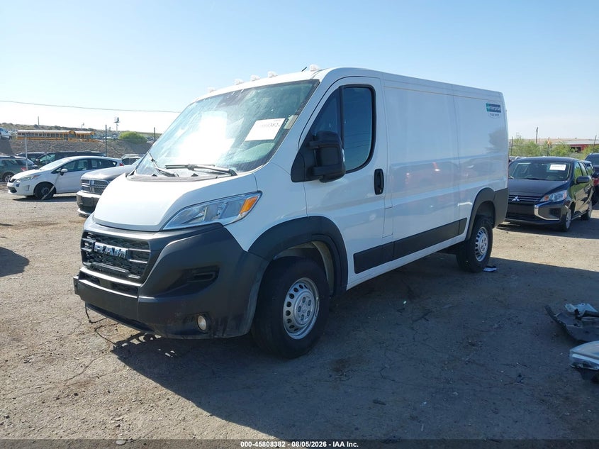 Vin: 3c6lrvvg9te174366, lot: 46307228, ram promaster 2500 tradesman low roof 136 wb w/pass seat 20262