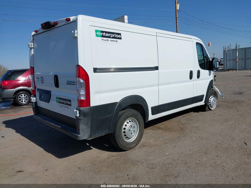 Vin: 3c6lrvvg9te174366, lot: 46307228, ram promaster 2500 tradesman low roof 136 wb w/pass seat 20264