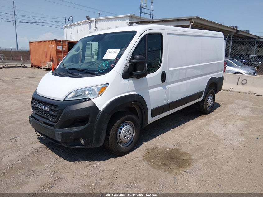 Vin: 3c6lrvvg9te174366, lot: 46307228, ram promaster 2500 tradesman low roof 136 wb w/pass seat 20262