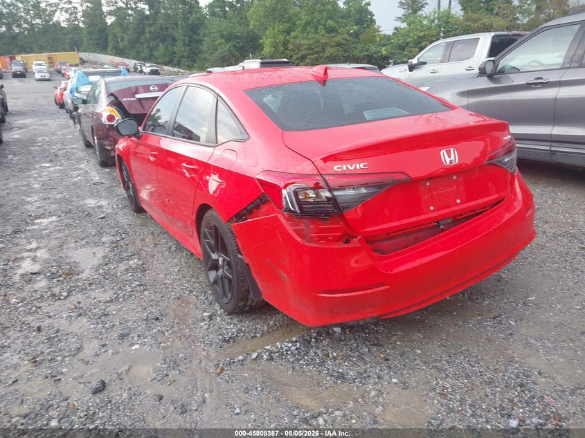 Vin: 2hgfe2f58ph532999, lot: 46307233, honda civic sport 20233