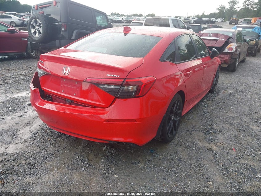Vin: 2hgfe2f58ph532999, lot: 46307233, honda civic sport 20234