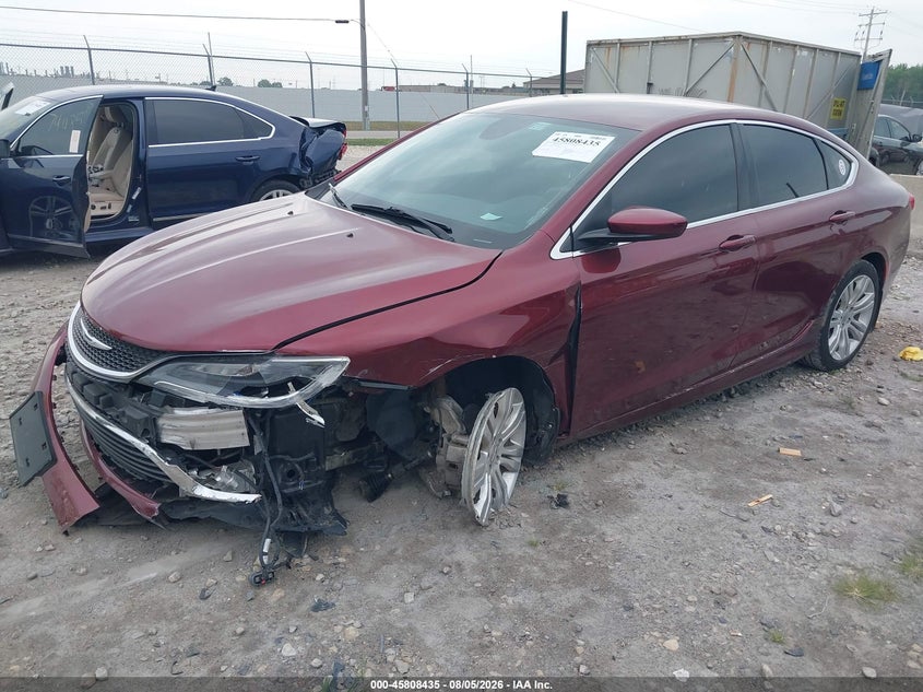 Vin: 1c3cccab0fn588388, lot: 46307281, chrysler 200 limited 20152