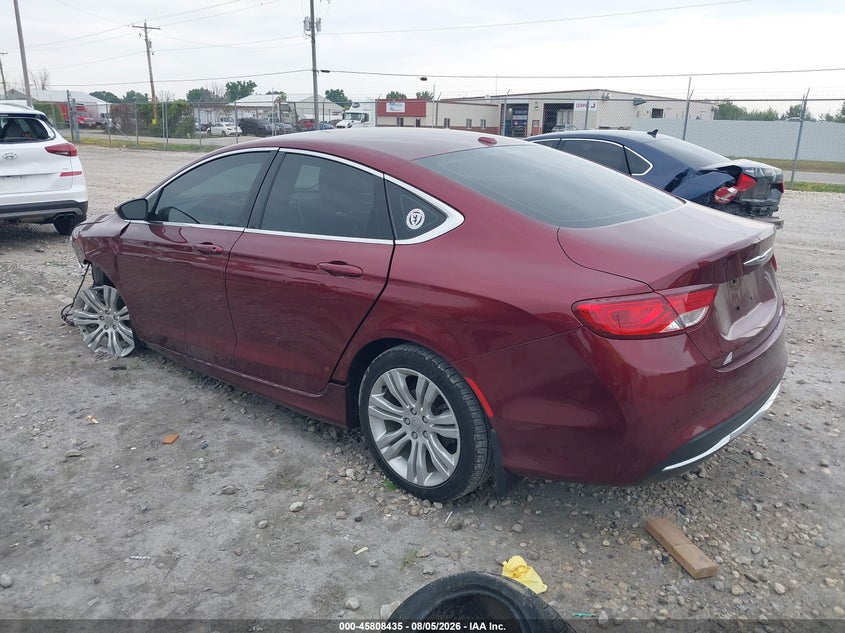 Vin: 1c3cccab0fn588388, lot: 46307281, chrysler 200 limited 20153
