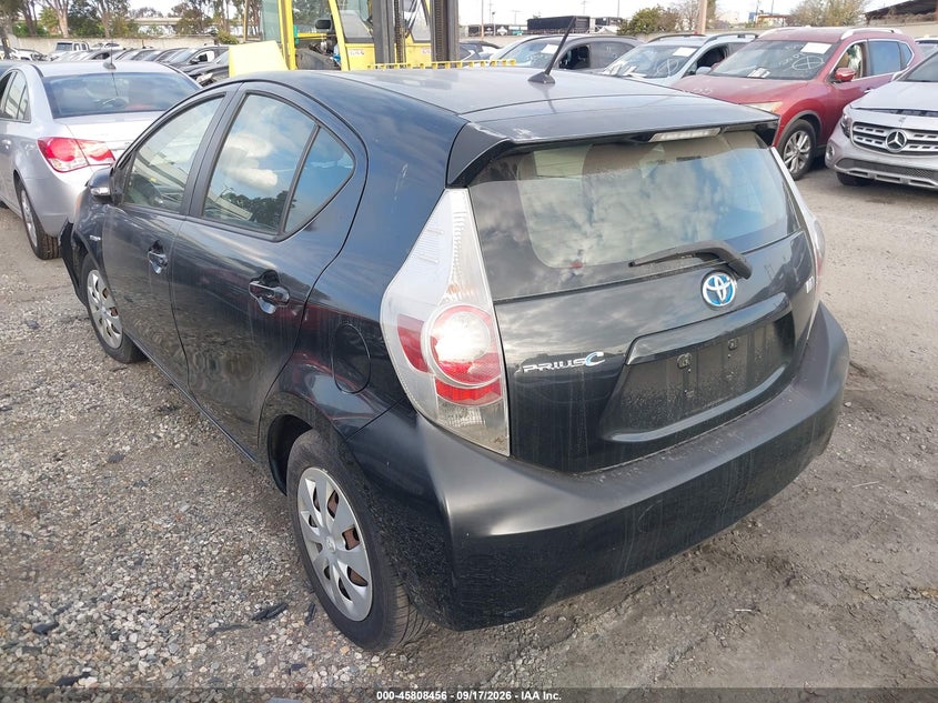 2012 TOYOTA PRIUS C auction photo 3