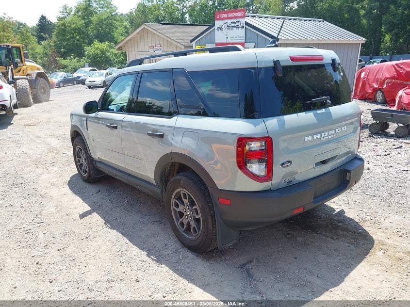 Vin: 3fmcr9b65prd71086, lot: 46307307, ford bronco sport big bend 20233