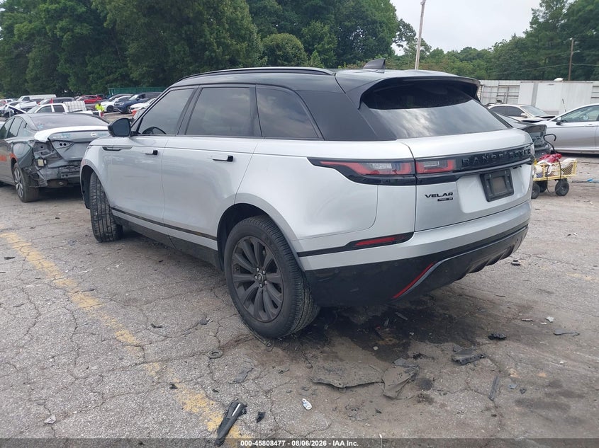 Vin: salyl2rx2ja774079, lot: 46307323, land rover range rover velar p250 se r-dynamic 20183
