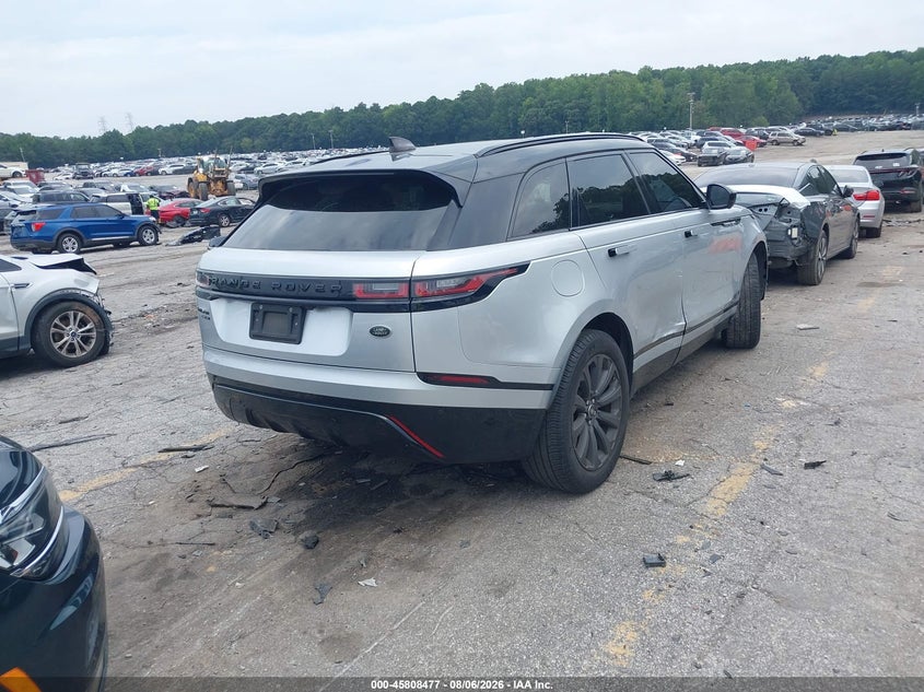 Vin: salyl2rx2ja774079, lot: 46307323, land rover range rover velar p250 se r-dynamic 20184