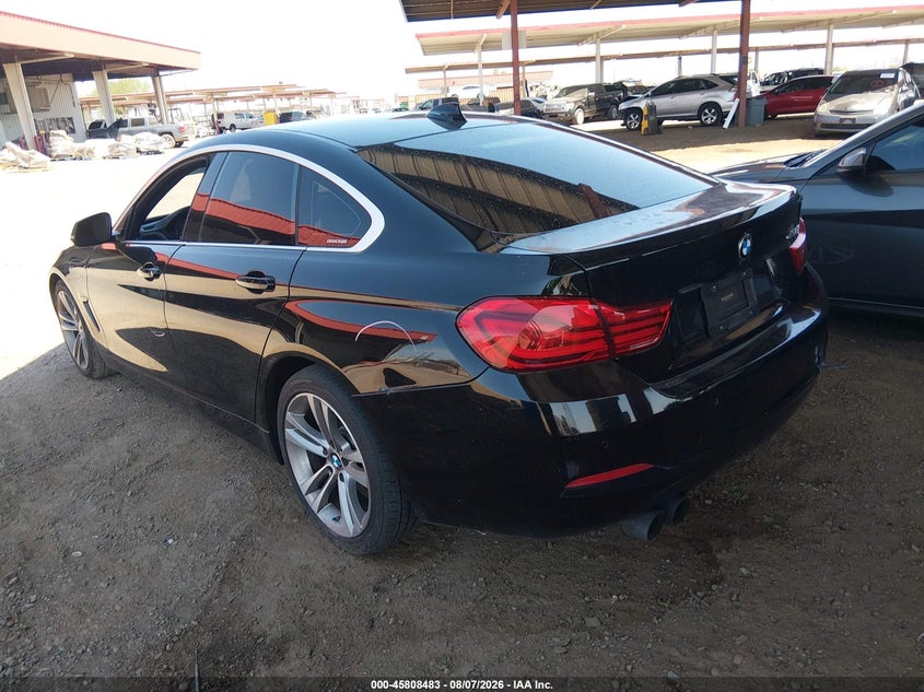 Vin: wba4j1c52kbm13134, lot: 46307329, bmw 430i gran coupe 20193
