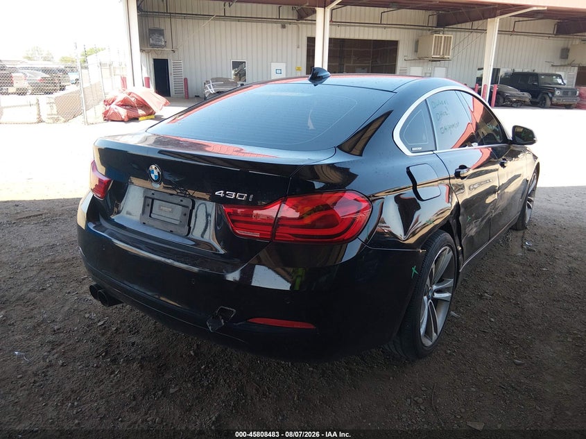 Vin: wba4j1c52kbm13134, lot: 46307329, bmw 430i gran coupe 20194