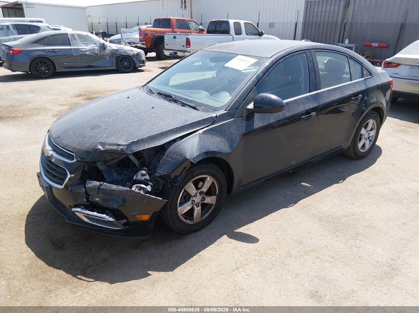 Vin: 1g1pc5sb2f7213851, lot: 46307384, chevrolet cruze 1lt auto 20152