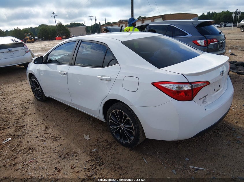 Vin: 2t1burhexgc492716, lot: 46307404, toyota corolla s plus 20163