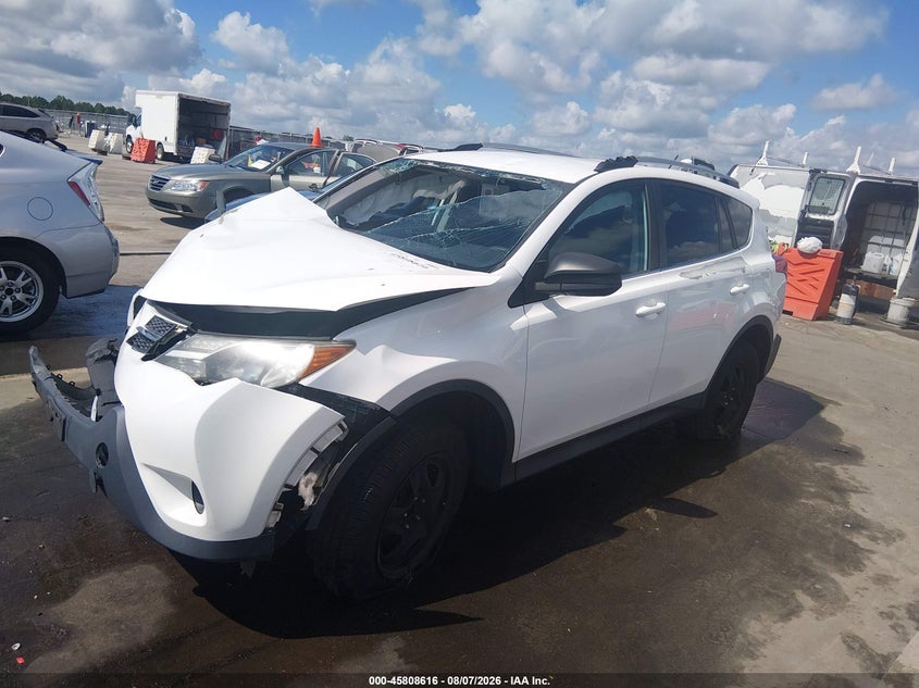 Vin: 2t3bfrev2fw355837, lot: 46307462, toyota rav4 le 20152