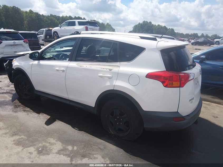 Vin: 2t3bfrev2fw355837, lot: 46307462, toyota rav4 le 20153