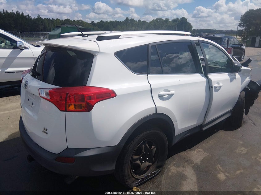 Vin: 2t3bfrev2fw355837, lot: 46307462, toyota rav4 le 20154