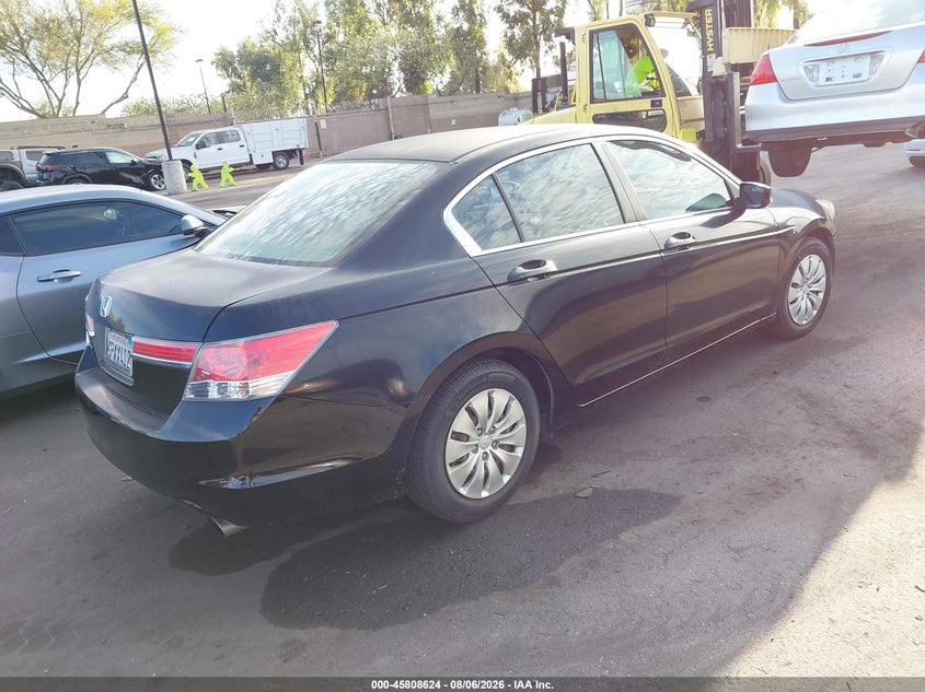 Vin: 1hgcp2f30ba043239, lot: 46307470, honda accord 2.4 lx 20114