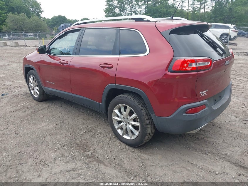Vin: 1c4pjmds3fw735396, lot: 46307490, jeep cherokee limited 20153