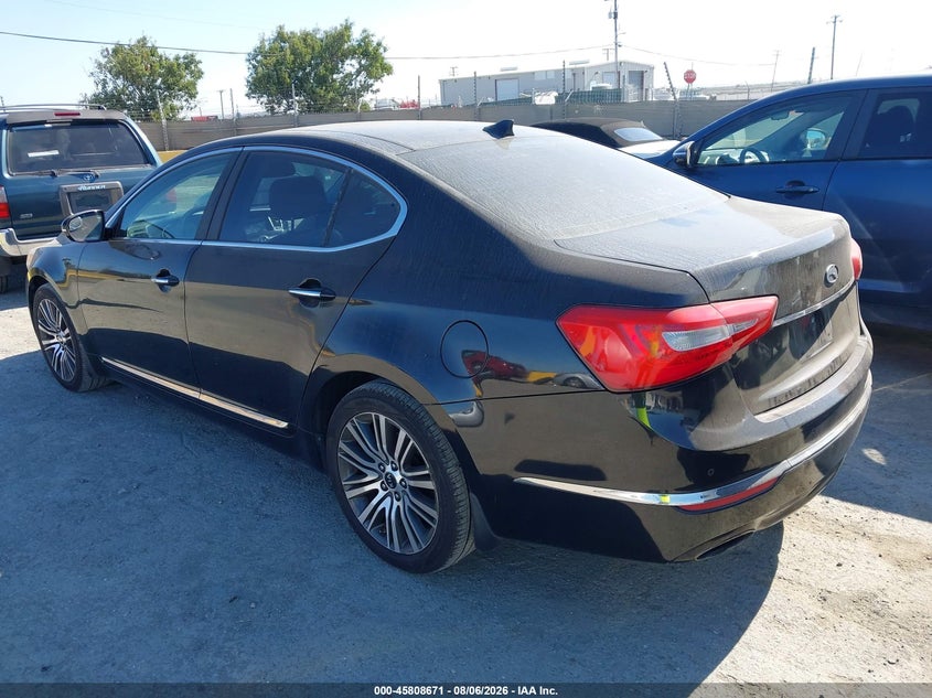 Vin: knaln4d74e5138855, lot: 46307518, kia cadenza premium 20143